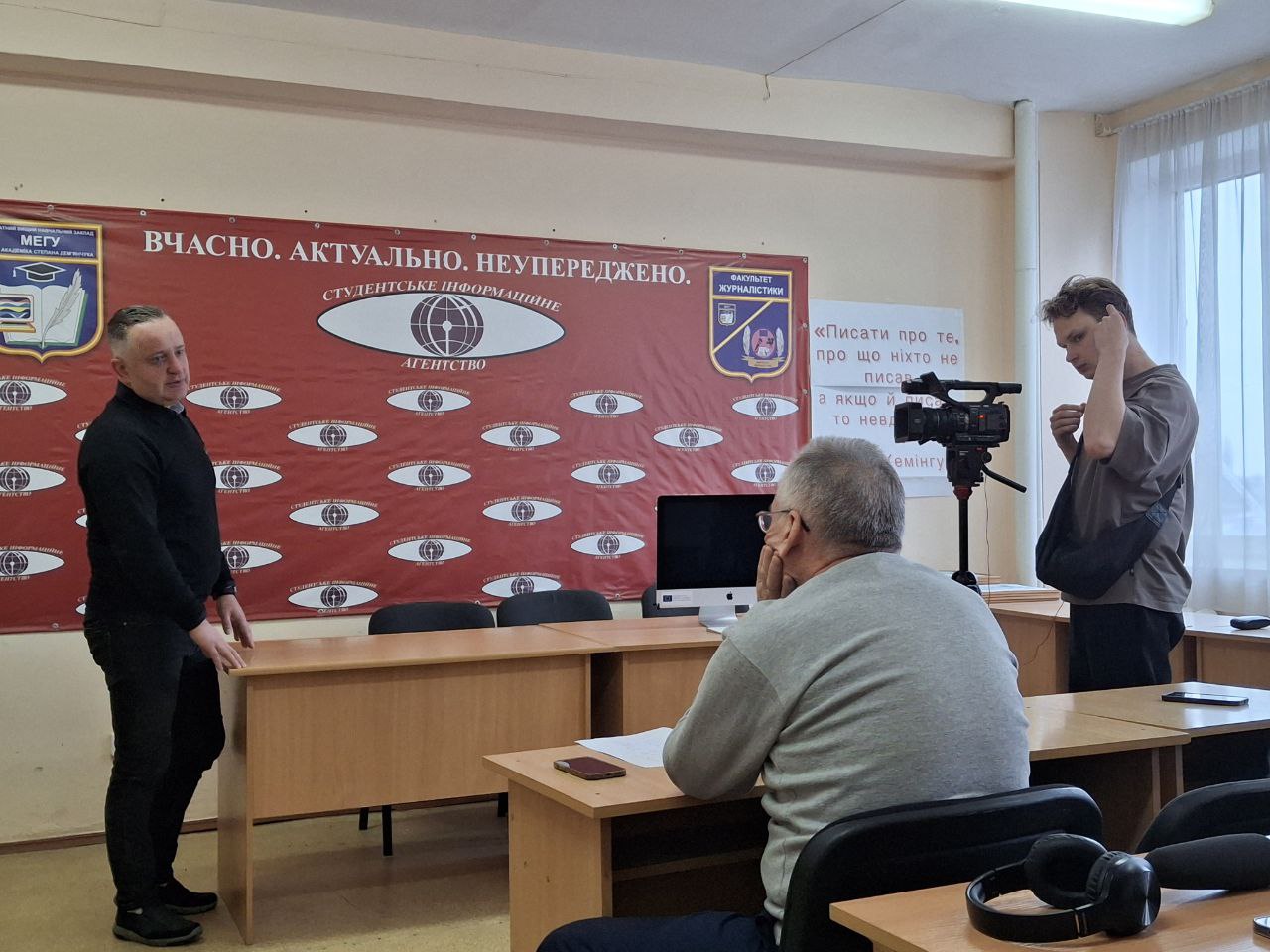 На факультеті журналістики презентували проєкт “Тепер Ветеран”.