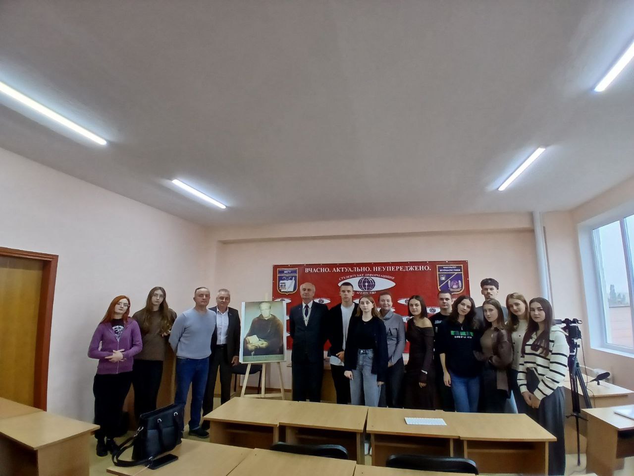 На факультеті журналістики відбулася пресконференція з Ярославом Ковальчуком щодо беатифікації Серафима Кашуби