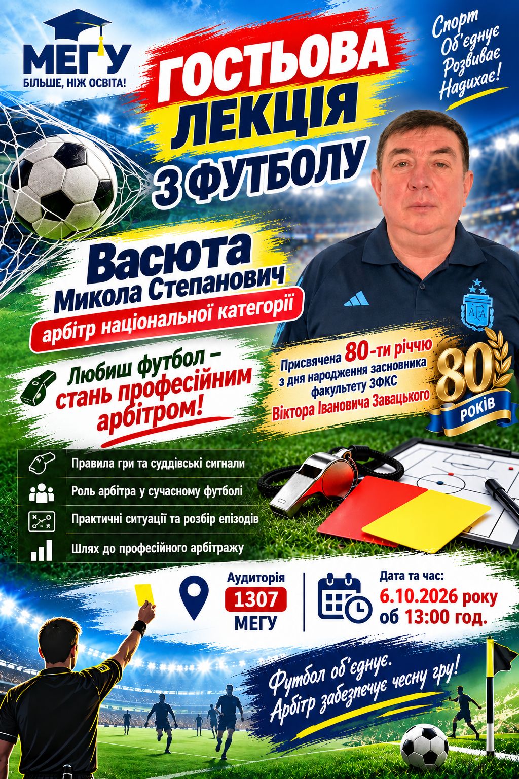 Оголошення стань професійним арбітром!