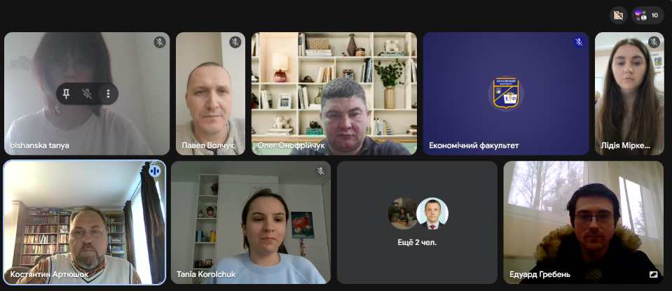 На економічному факультеті відбулося засідання студентського наукового товариства «Джерело»