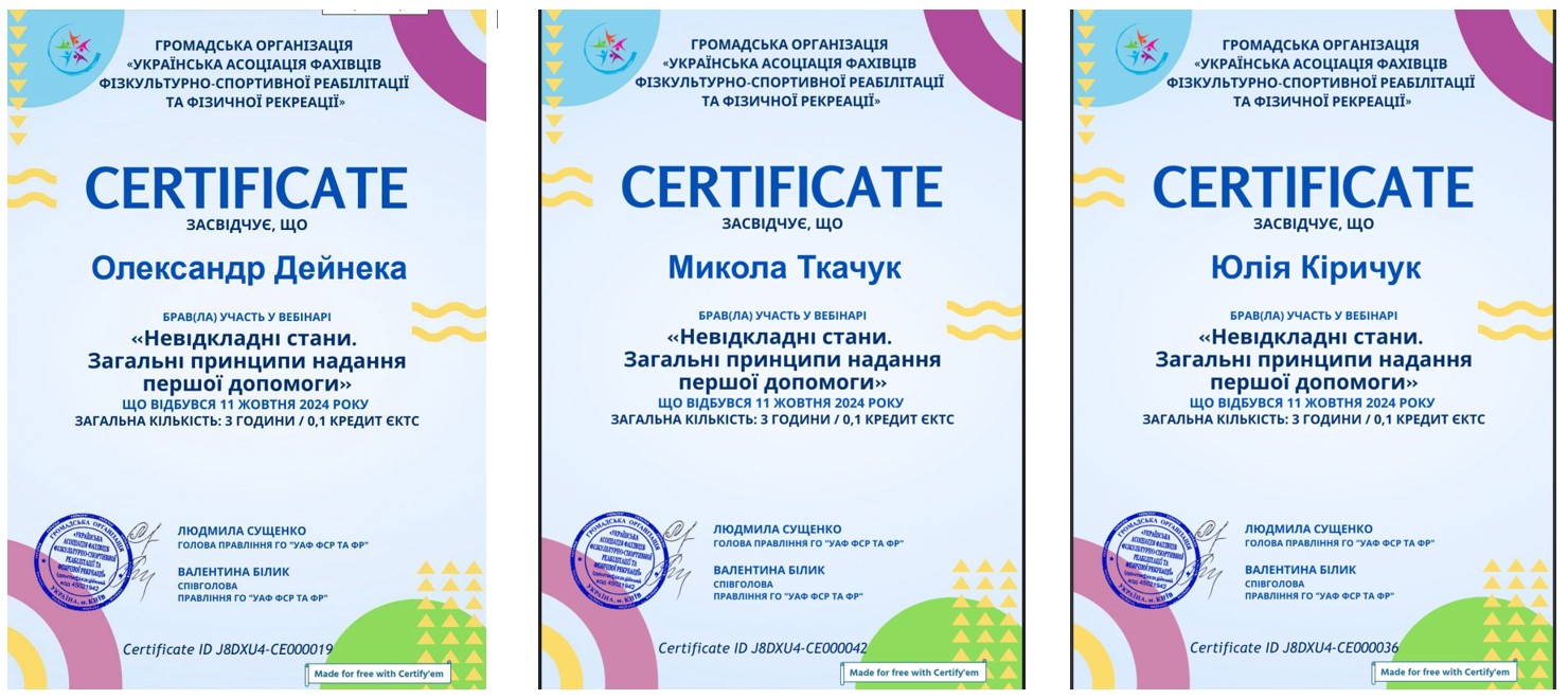 Сертифікати