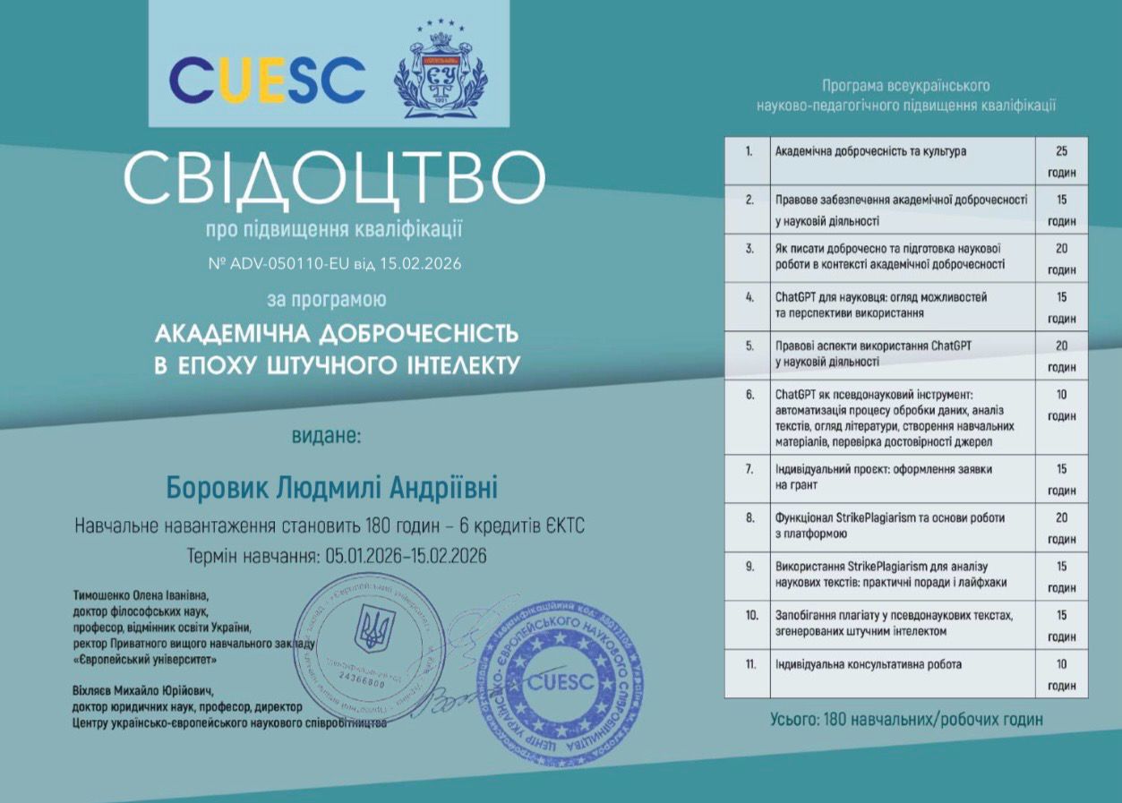 Боровик Людмила