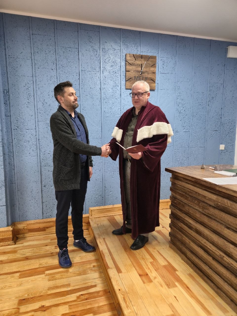 Вречення атестат професора Колупаєв Борис Борисович