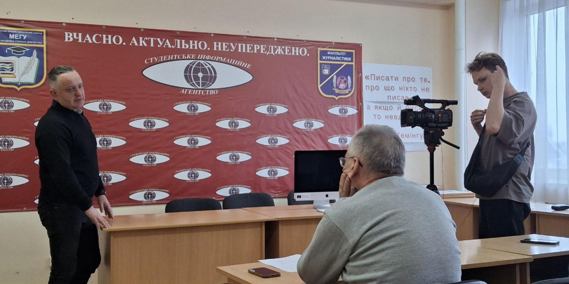 На факультеті журналістики презентували проєкт “Тепер Ветеран”.