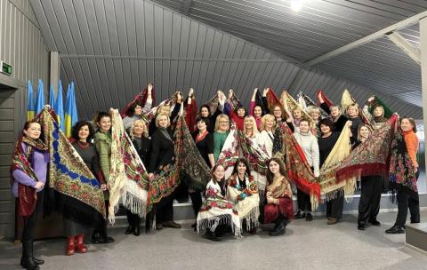 В МЕГУ відбувся флешмоб до Дня української хустки