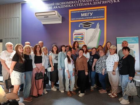 Заняття для асистентів дитини з інклюзивною формою навчання на факультеті ЗФКС МЕГУ.