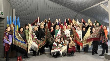 В МЕГУ відбувся флешмоб до Дня української хустки